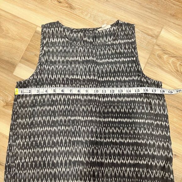 EILEEN FISHER Aerial Ash Ikat Tank Top Size Small - Picture 4 of 7